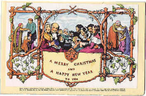 La première carte de Noël, imprimée en 1843.