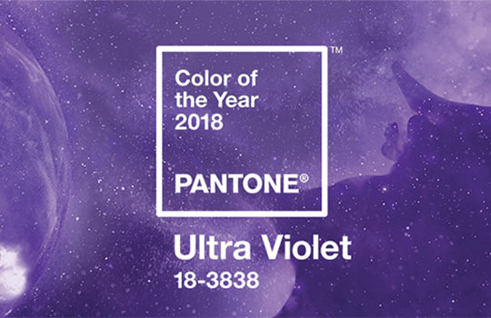 Ultra violet, la couleur Pantone de l'année 2018 en imprimerie